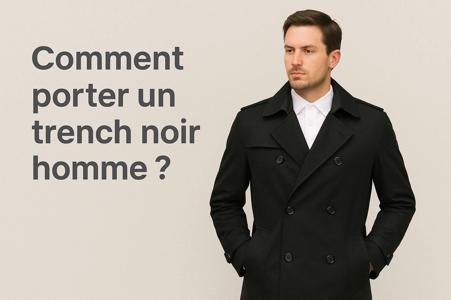 Comment porter un trench noir homme