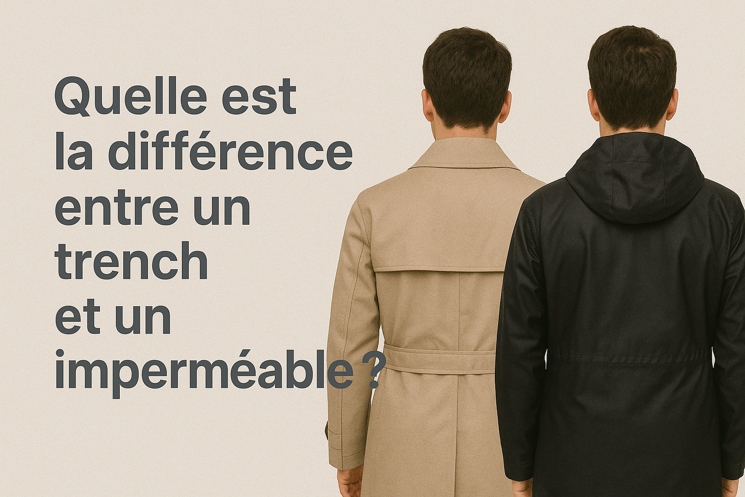 Quelle est la différence entre un trench et un imperméable ?