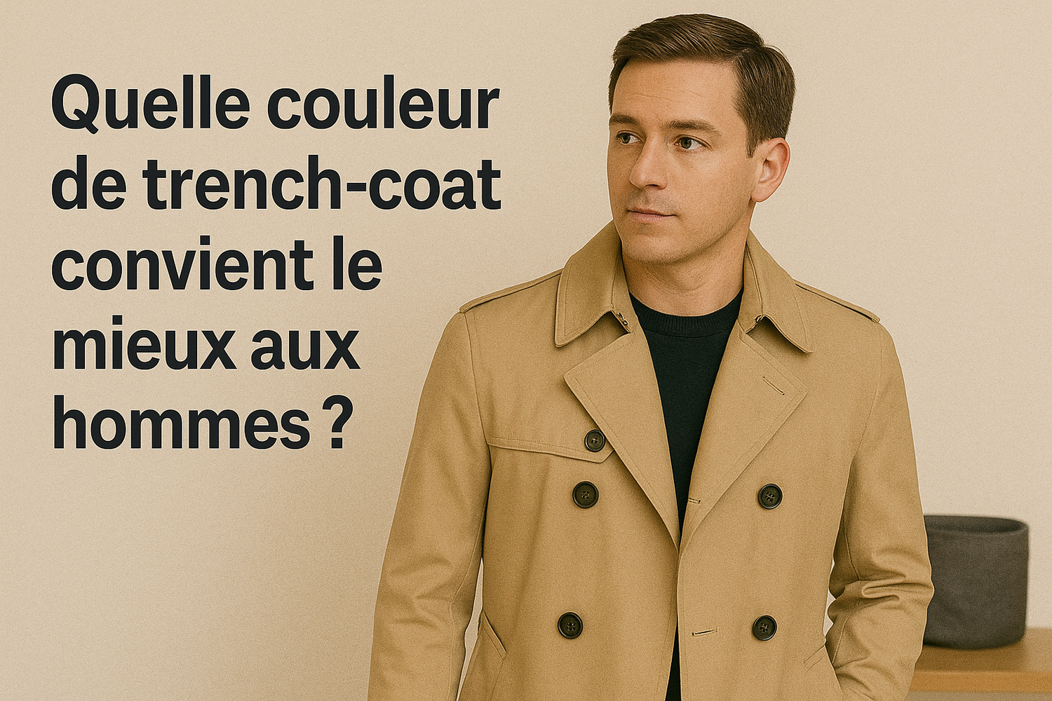 Quelle couleur de trench-coat convient le mieux aux hommes  ?
