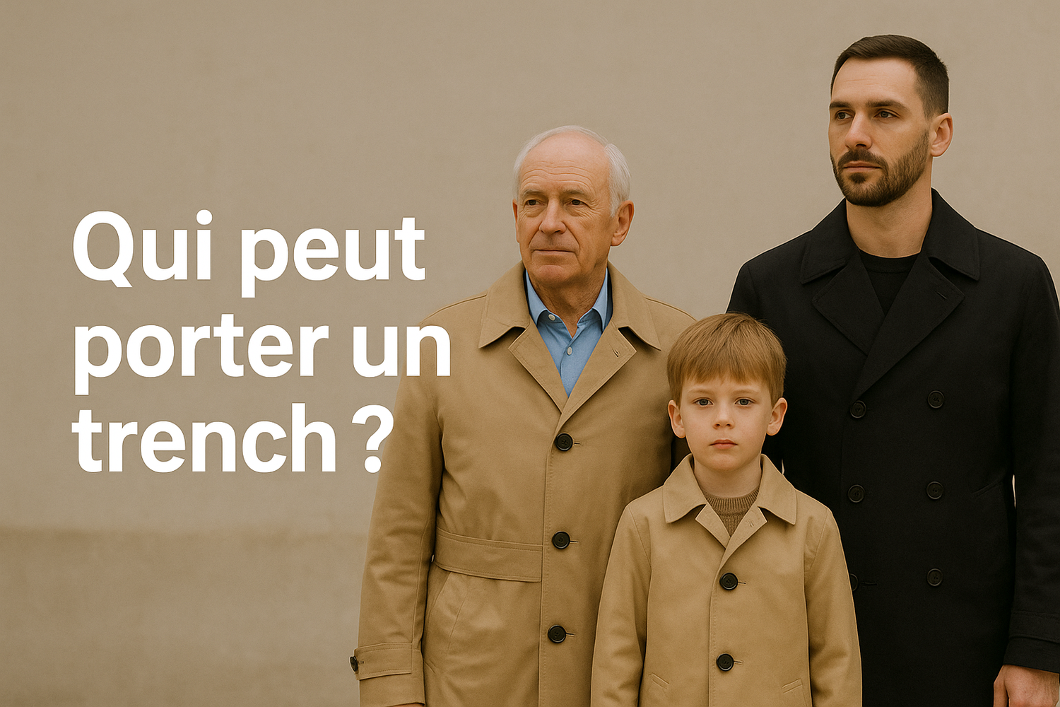 Qui peut porter un trench ?