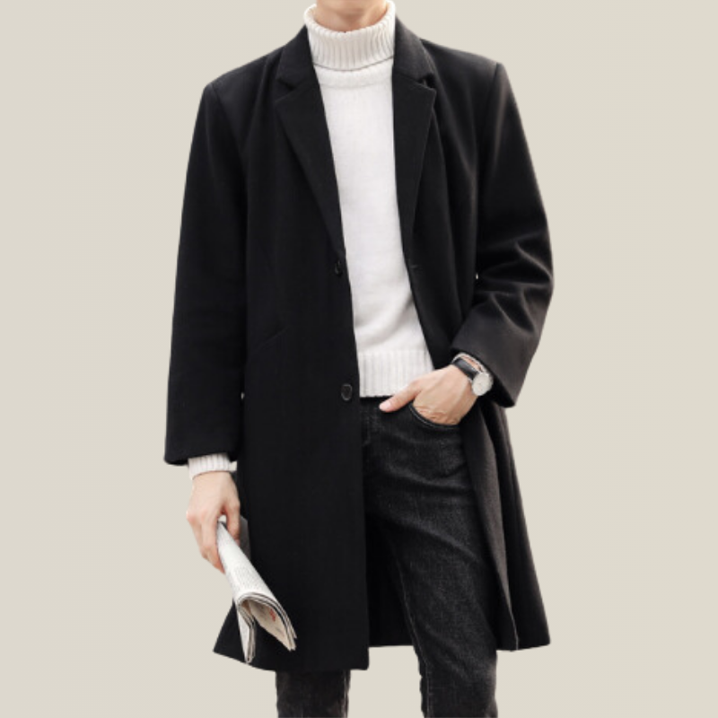 Trench-Coat Noir Homme - Trench Homme