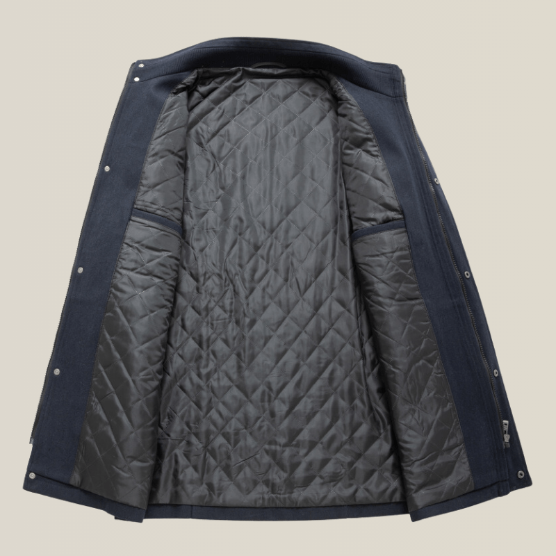 Double Trench Coat Noir Homme