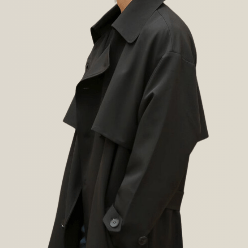 Long Manteau Trench Homme