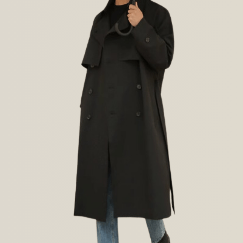 Long Manteau Trench Homme