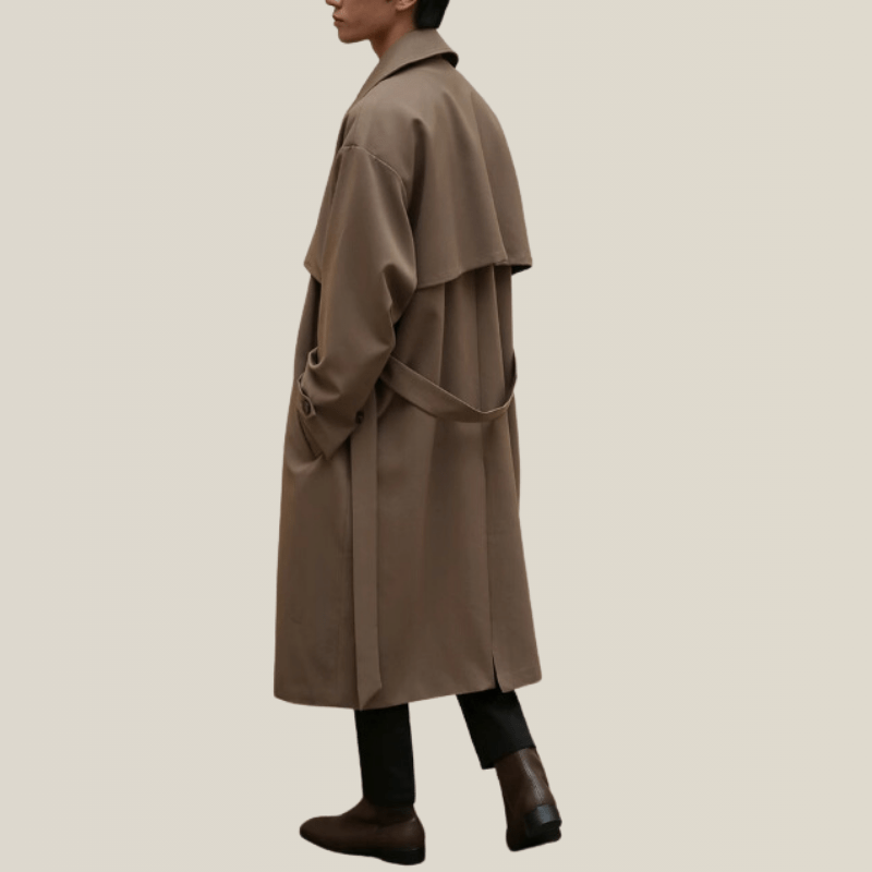 Long Manteau Trench Homme