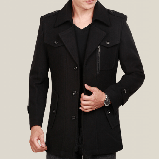 Look Trench Noir Homme Avec Doublure