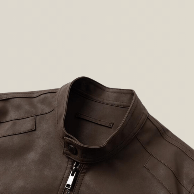 Manteau Trench Cuir Homme