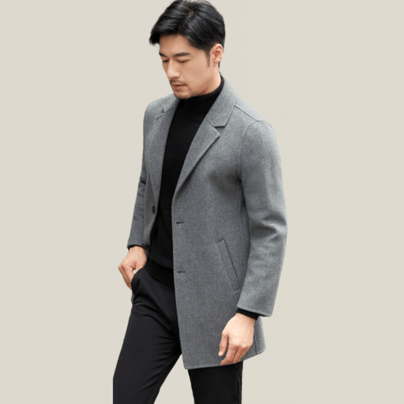 Manteau Trench Laine Homme