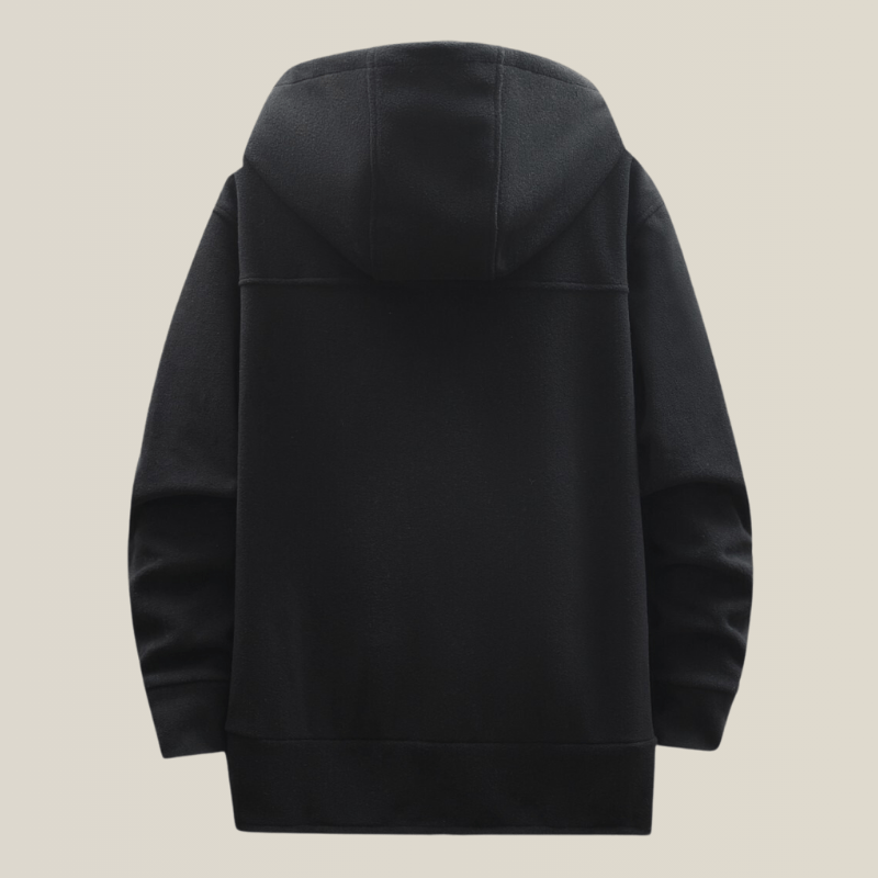 Trench Coat À Capuche Homme Noir