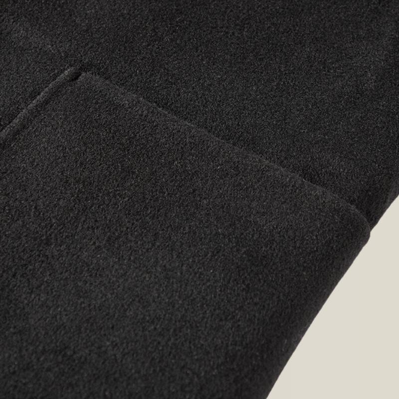 Trench Coat En Laine Noir Homme Près Du Corps