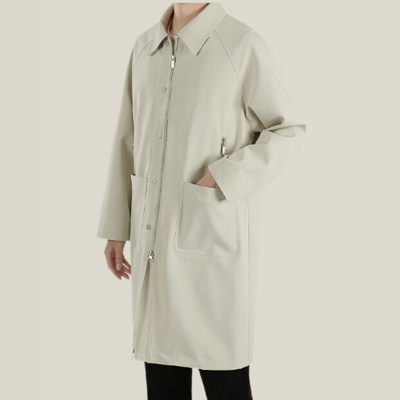 Trench Coat Homme Beige Léger