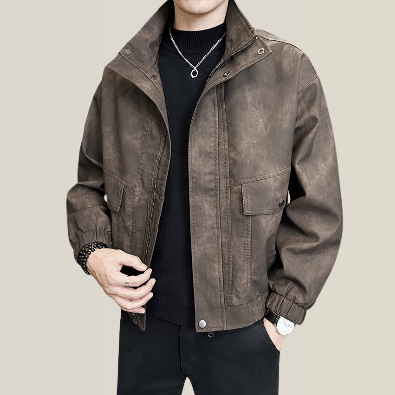 Trench Coat Homme Cuir Western