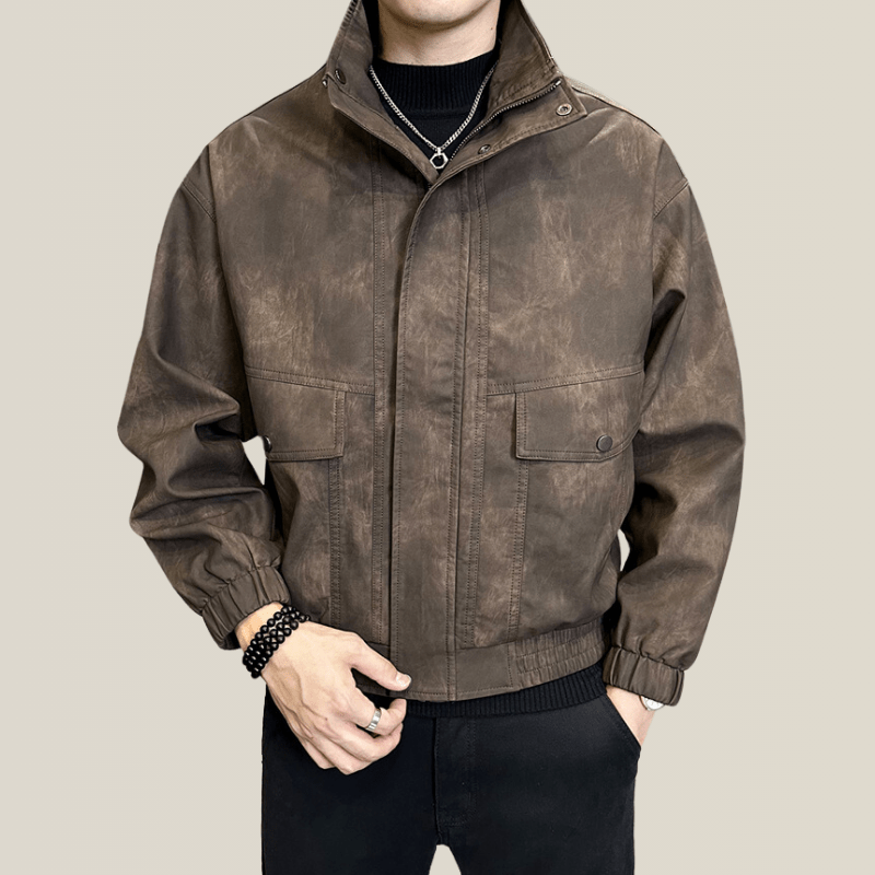 Trench Coat Homme Cuir Western
