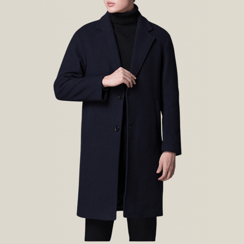 Trench Coat Homme En Laine Végétale