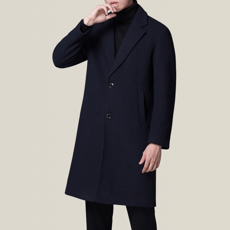 Trench Coat Homme En Laine Végétale