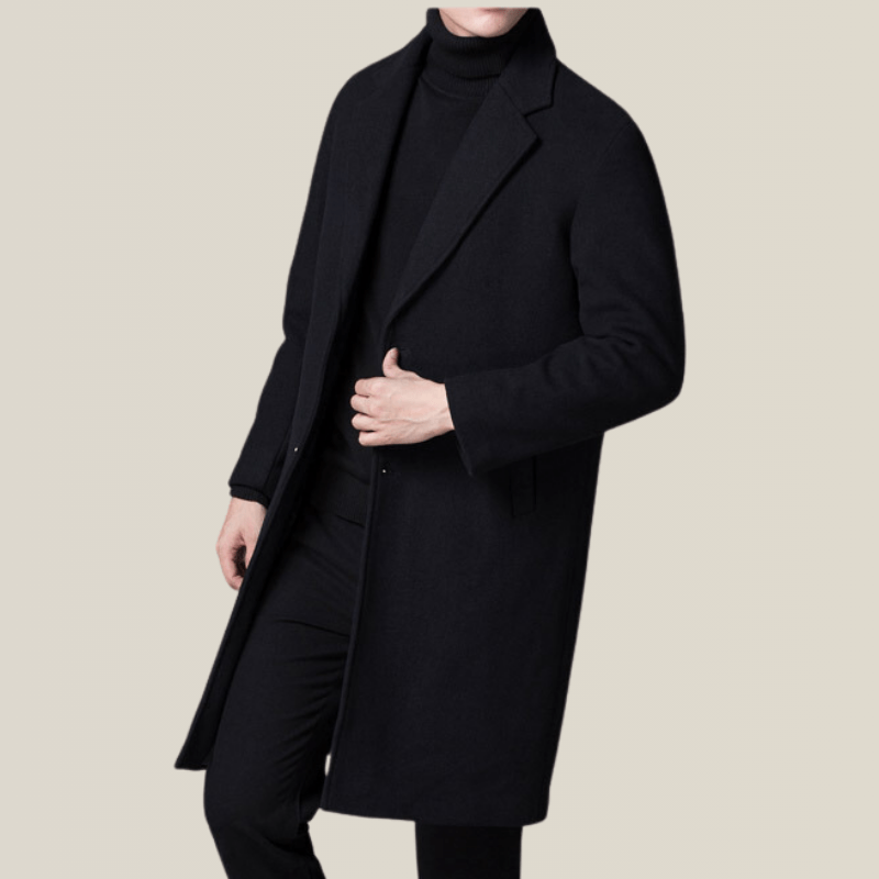 Trench Coat Homme En Laine Végétale