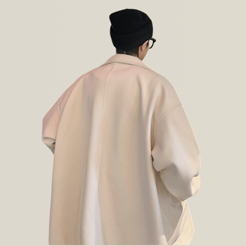 Trench Court Beige Homme