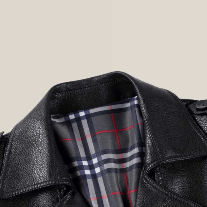 Trench Cuir Long Homme