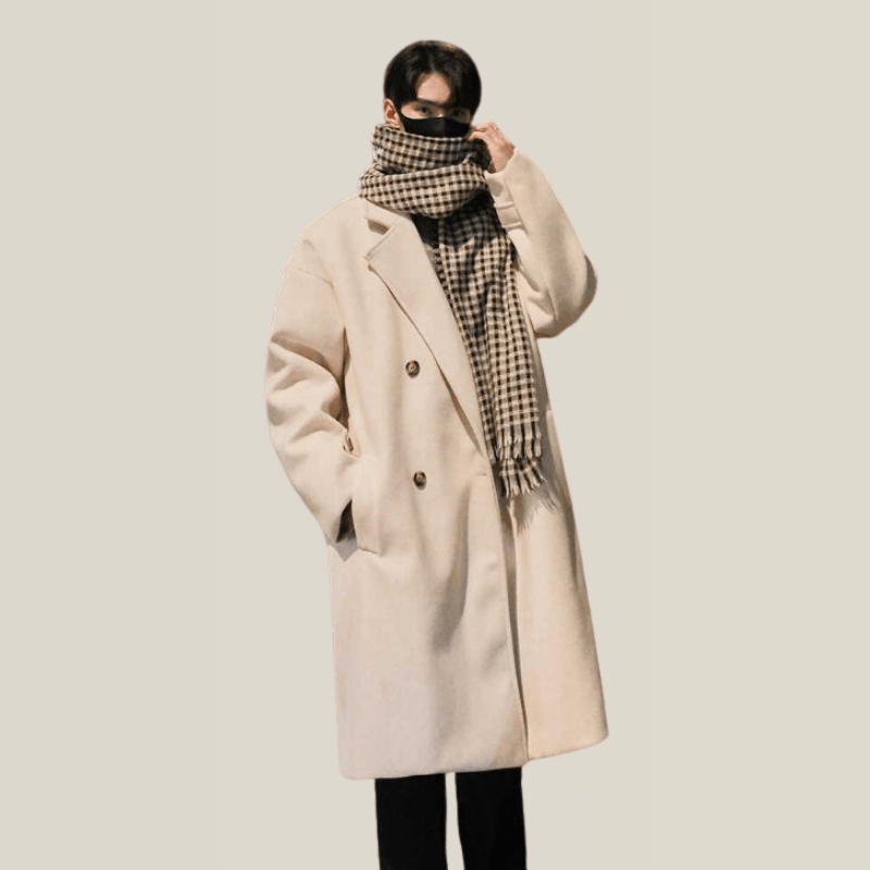 Trench Homme Beige Long