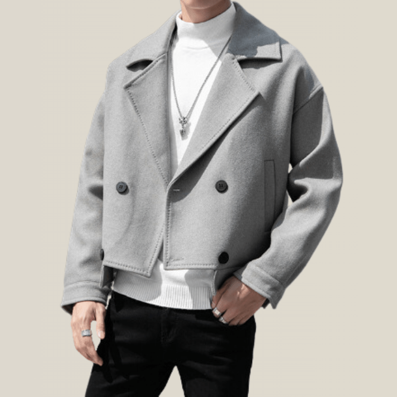 Trench Homme Court Croisé