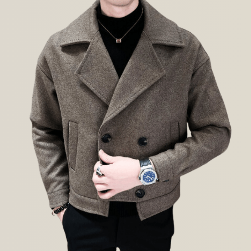 Trench Homme Court Croisé
