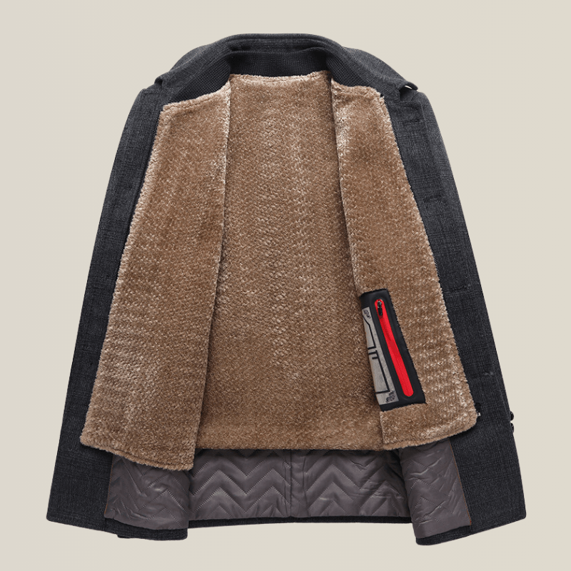 Trench Laine Fourré Homme
